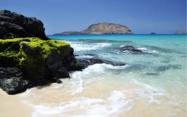 Playa de las conchas bicis la graciosa